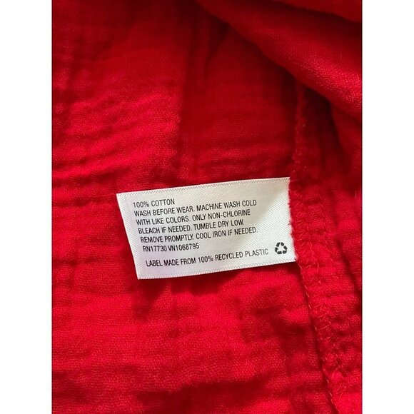 Cat & Jack crochet crew neck red pullover tunic blouse Girls 10/12 - Picture 4 of 4